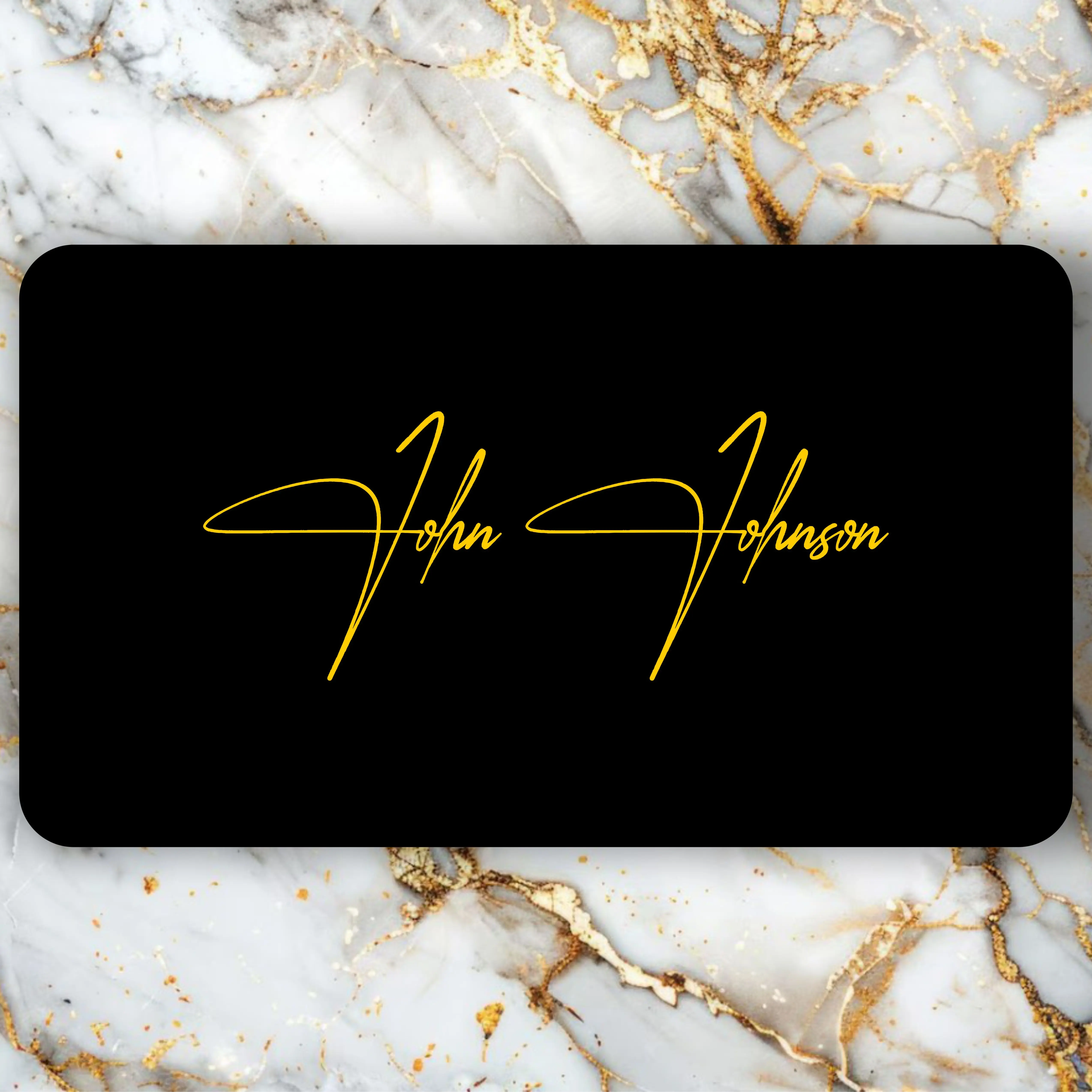 Bappa Platinum Card - Matte Black NFC-Enabled Business Card with Gold Engraving for Professionals and Entrepreneurs - Personalized Metal Card for Instant Info Sharing