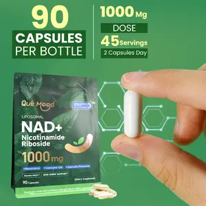 NAD+ Supplement for Cellular Health | Enhanced with Liposomal NR, Resveratrol, CoQ10 | 90 Capsules to Support Skin Glow & Mental Clarity
