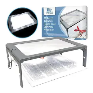 MagniPros Full Page Magnifier with Foldable Flip-Out Legs