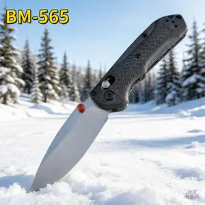565 folding knife, carbon fiber handle, D2 stainless steel blade, EDC multi-function tool, outdoor convenience tool, men’s gift, adventure tool