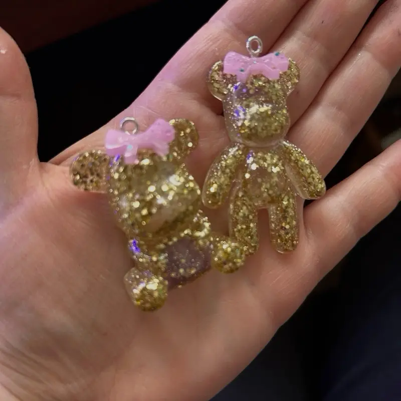 Custom Resin Bear Keychain/Necklace