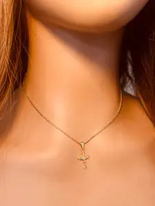 Gold Filled Cross Necklace | Minimal Faith-Inspired Pendant