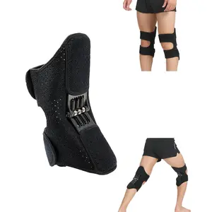 1 pair Enhanced Knee Brace Stabilizer - Adjustable Triple-Spring Support for Squats Climbing & Recovery Carbon Steel Compression Springs Breathable for Men Women