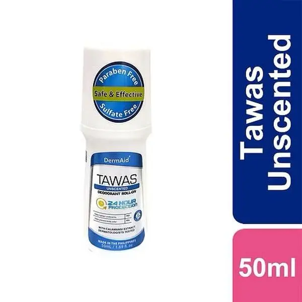 DermAid Deodorant Roll-on Unscented Tawas with Calamansi 50ml