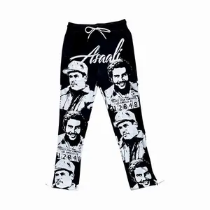 TRENDING 2025 Sherpa Fleece Streetwear Pants �C Black and White Dual-Tone All Over Print Men��s Sweatpants, Streetwear Hip Hop Style, Warm Sherpa Fabric, Gift for Boyfriend and Husband