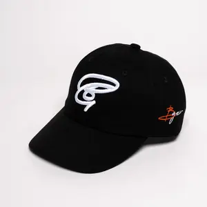 Solid Black Baseball Cap – Breathable 6-Panel Adjustable Snapback Hat, Lightweight Sports & Streetwear Cap