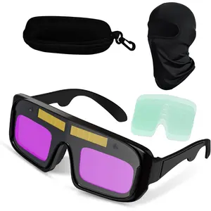 Auto Darkening Safety Goggles True Color Welder Powered Auto Darkening Goggles Safety for TIG MIG ARC and Plasma Cutting