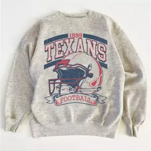 Texans Football Vintage Sweatshirt, Retro Houston Football Crewneck, Game Day Pullover for Fans
