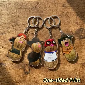 The Burnt Peanut Keychain, The Burnt Peanut Decor, Bungulator Keychain, The Burnt Peanut Merch, 2D Flat Keychain
