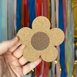 Flower Cork Coaster Flower Cork Coaster