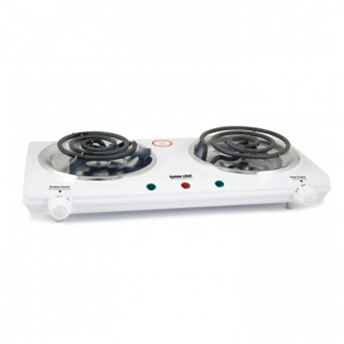 212 MAIN Dual Element Electric Countertop Range - Adjustable Heat, Enamel Coat, Thermal Shut-Off, Heat Adjustment Capability, Adjust Heat