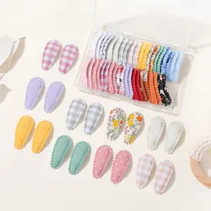 40 PCS Cute Toddler Snap Hair Clips – Flower Patterns, 1.5" Mini Hair Barrettes for Baby Girls & Infants