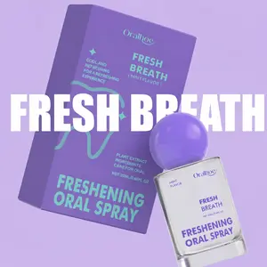 Probiotic Oral Spray 20ml, Sugar-Free Breath Freshener Spray, Long-Lasting Fresh Breath Oral Care Spray, Portable Mint Mouth Spray for Daily Use, Dating, Travel, BOGO