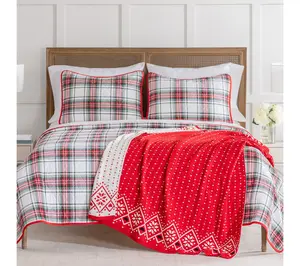 Berkshire Blanket Draper James Quilt in GeorgiaPlaid - Queen