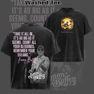 Vintage Jimmy Buffett Washed Tee - Tshirt & Hoodie | Margaritaville - Country Rock new Tshirt & Hoodie, Country Music, Folk + Pop Gift for Fans Men Women, Summer Outfits, Gift For Him Her
