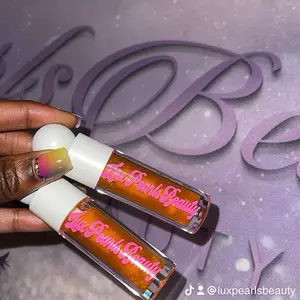 LuxPearlsBeauty Tangerine Lip Shine - Orange Lip Gloss Product by LuxPearlsBeauty