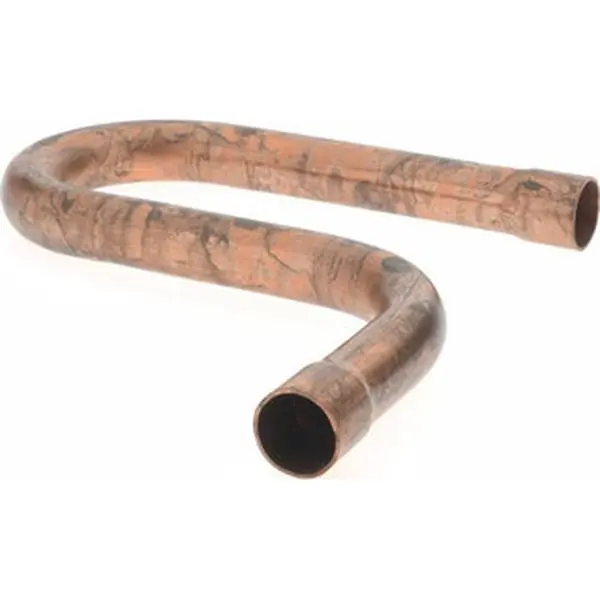 Mueller Industries 5/8 in Wrot Copper Pipe Suction Line P-Trap, C x C Solder Joint, Model W 61008, UNSPSC 40175305, 5/8 Inch
