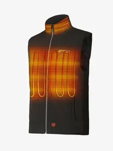 Heated Vest for men vests outerwear,with Battery Pack, Dual Battery Pockets, Motorcycle Ready 12V Heating MAX 38W