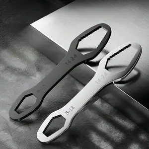 1pc Universal box wrench, German small extra-hard steel wrench, self-tightening wrench, 8-24mm double-ended special-shaped manual wrench.