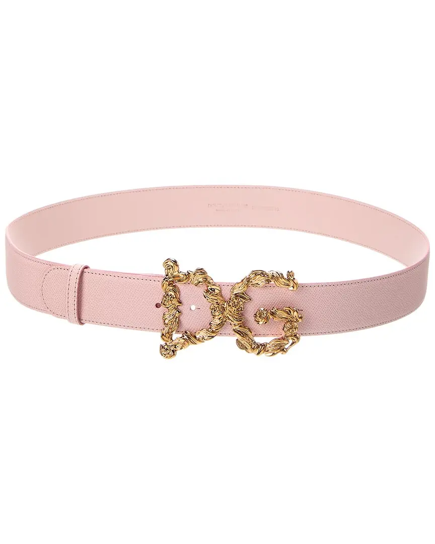 Dolce & Gabbana DG Logo Leather Belt