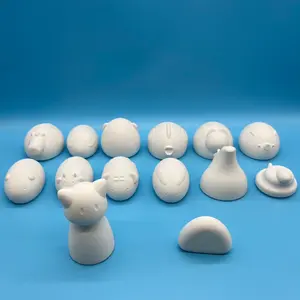 LARGE UNPAINTED Chinese Zodiac full set (14 Figures) Cat Rat Ox Tiger Rabbit Dragon Snake Horse Sheep Monkey Rooster Dog Boar