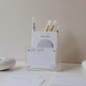 Acrylic Pen + Card Holder Organizer