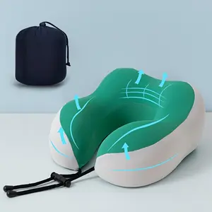 Ergonomic Travel Pillow with U-Shaped Design - Airplane Mode for Airplane, Car, Bed, Home Use - Portable Pillow with Ergonomic Support, Compact & Sturdy Structure, Filling, U-Shaped Pillow for Adults, Travel & Bed Use, Multi-Color Options