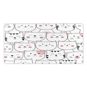 Cat  Pattern Mouse Pad, 1 Count Rectangle Gaming Mouse Pad, Anti-slip Rubber Base Mouse Mat for Work, Gaming, Office Desk Mat