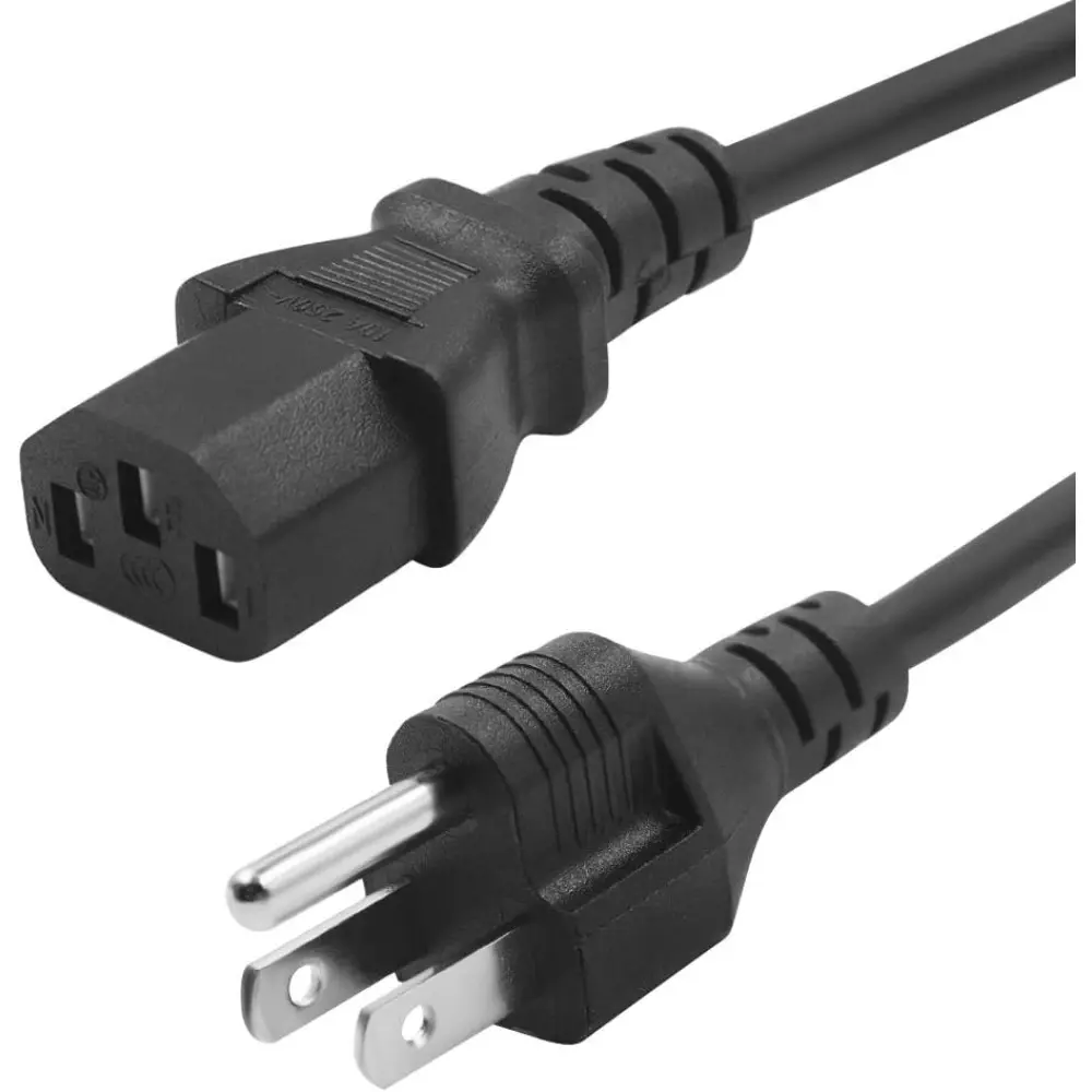 4 FT High Quality Wires Universal Replacement Power Cord - UL Listed USA 3-Pin Plug, NEMA 5-15P to IEC C13, Smart Chip Overheating Protection for Instant Pot, Rice Cooker Kitchen Appliances