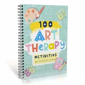 Art Therapy Activities Notebook, 1 Count Art Therapy Program Notebook, Social Emotional Learning Activity, Emotional Awareness and Self-acceptance Notebook, Spiral Notebook Workbook Journal