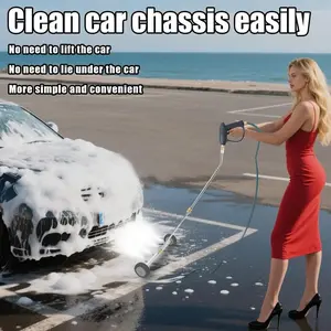 Outdoor High-Pressure Washer, Chassis Cleaner, Garden Ground Washer, Hydraulic Powered Underbody Cleaner with Straight Extension Wand and Adjustable Connector, 1/4 Quick Connect, Car Washing ToolHoliday gift