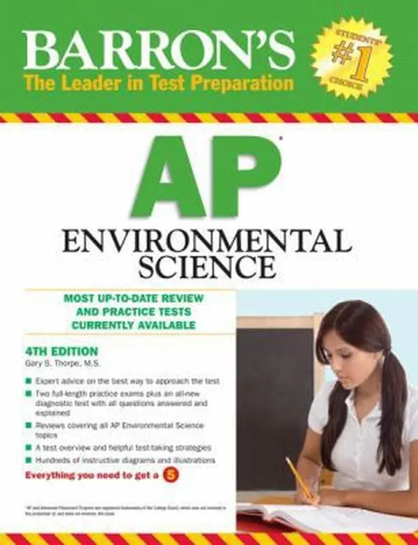 USED-Barron's AP Environmental Science by Gary S. Thorpe M.S. (Paperback)