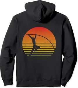 POLE VAULT - Retro Look - Fun Pole Vaulting - DESIGN ON BACK Pullover Hoodie - Laronstu Shop 92B0BFXRGZ6Y