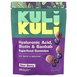 Kuli Kuli Superfood Gummies, Sour Berry, 60 Plant-Based Gummies