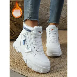 Women's Fleece Lined Warm Ankle Boots, Thick Sole Boots for Winter, Snowproof Outdoor Hiking Shoes, Casual  Footwear, Trekking Camping Shoes