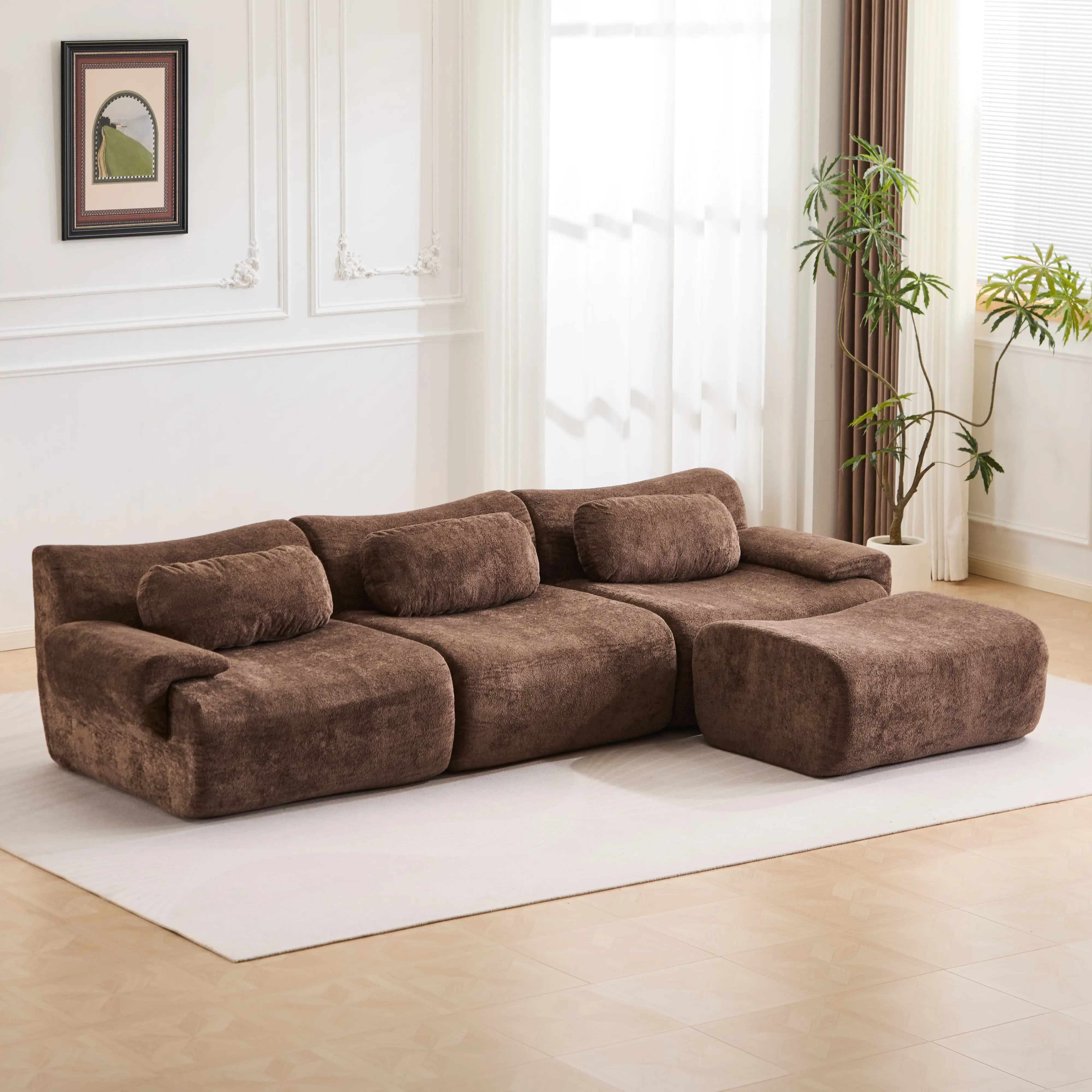 3 SEATERS WITH OTTOMAN (113.9")