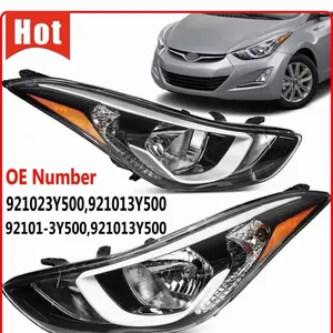 2014 2015 2016 Hyundai Elantra Headlight Assembly W/Bulbs Left & Right
