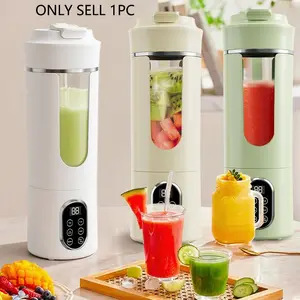 High-End USB Rechargeable Portable Compact Multifunctional Juicer Cup for Home & Outdoor, Ice Crushing Juice Blender for Smoothies, Travel-Friendly Juice Maker, USB Charging