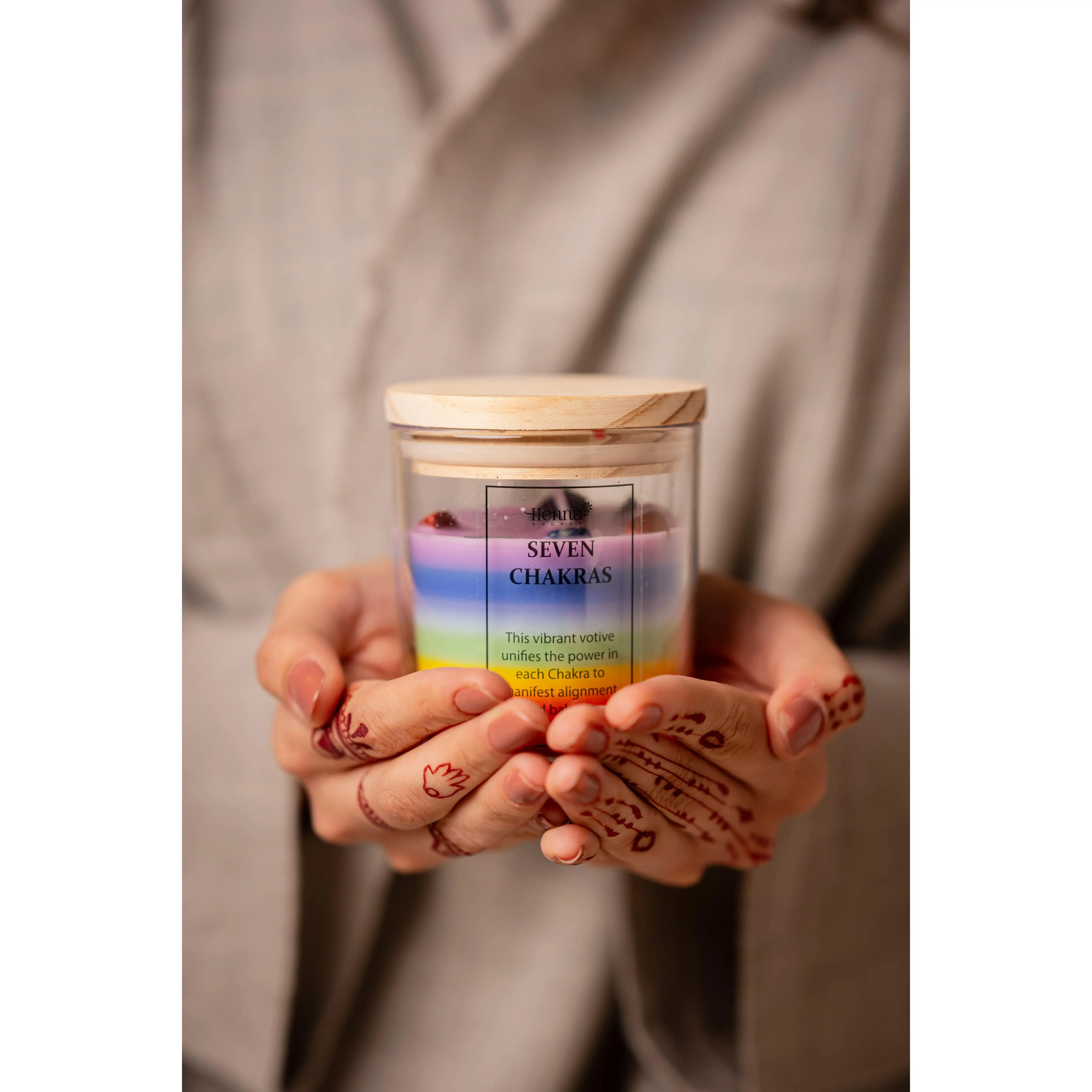 Seven Chakras Candle - Henna Shoppe