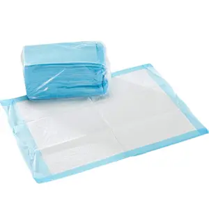 Disposable Underpads 30x36 - Blue Border, Single Use Absorbent Pads for Specific Dimensions 20 pcs