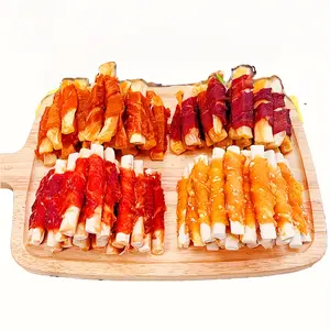 3-Pack(3 x 400g/14.1oz) Duck Wrapped Sweet Potato, Dog Treats For Small, Medium, & Large Dog - Made With Duck And Sweet Potato, Healthy, Easily Digestible, And High Protein Reward Training Treats For Dogs