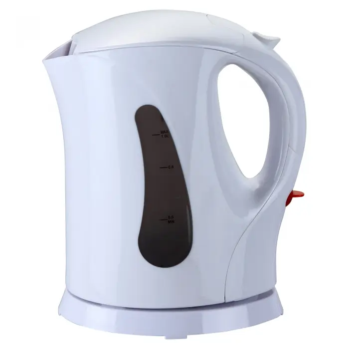 212 MAIN 1.0L White Cordless Electric Kettle - Auto Shut-Off, Overheat Protection, Water Window, Removable Filter