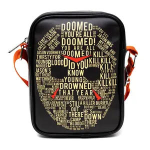 Friday the 13th Jason Mask Quotes Crossbody Wallet