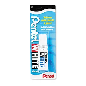 Pentel  Permanent Marker Broad Tip White
