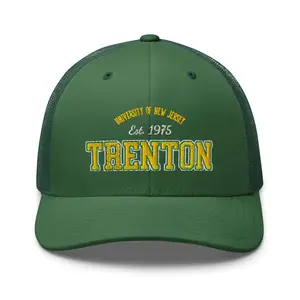 Never Give Up Vintage Trenton College Trucker Cap  Mesh Back Hat