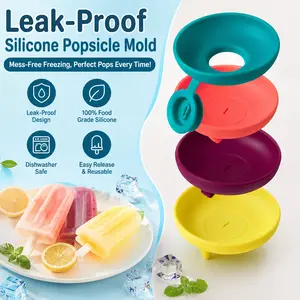 8 Count Anti-Drip Silicone Ice Pop Holder, Kids Toddler Ice Cream Cone Drip Catcher, Summer Household Essentials, Comes with 2 Travel Cases, Reusable & Dishwasher Safe
