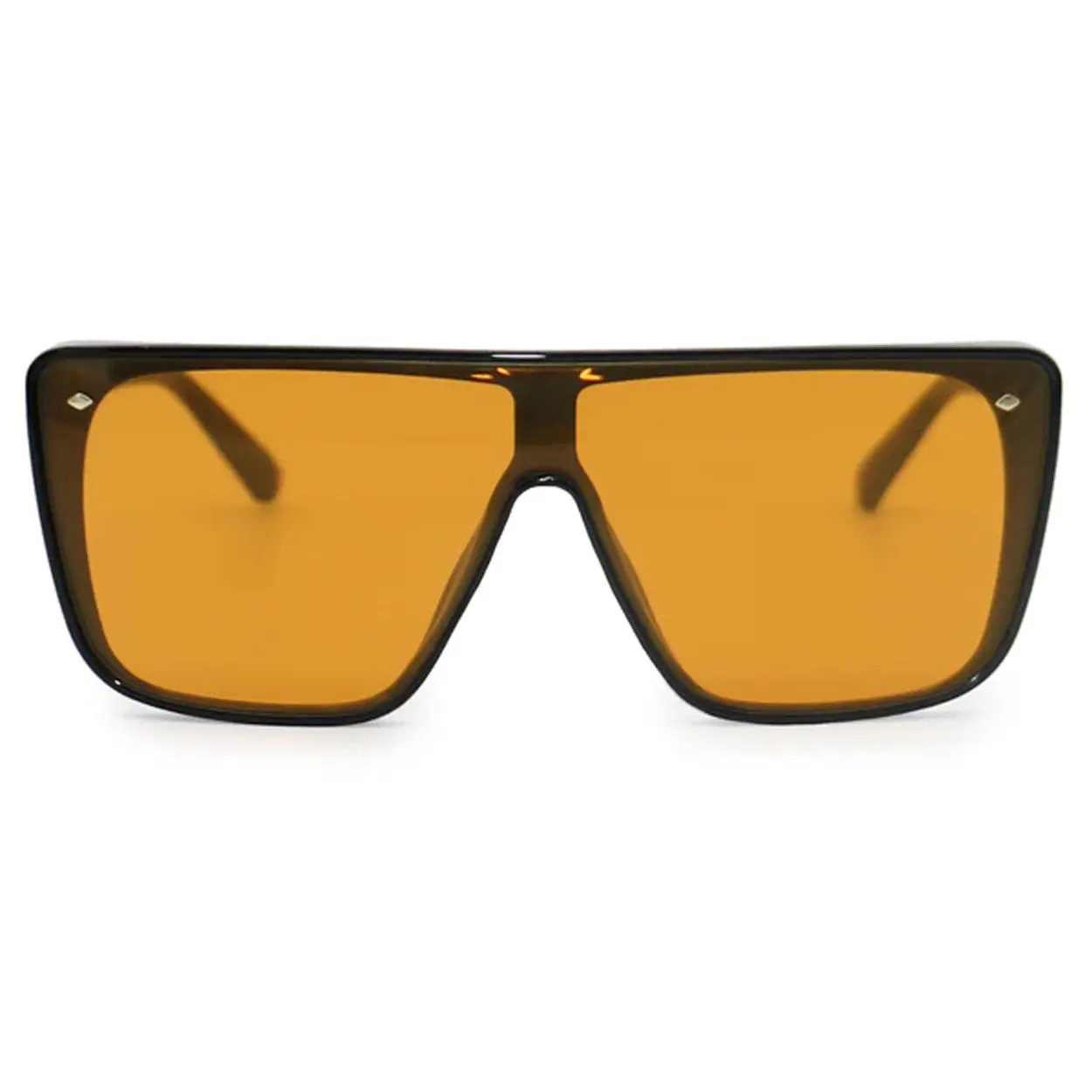 Sustainable Rayz - Black & Yellow - Tangle Free Rectangular Sunglasses - Certified Shatter-Resistant Lenses - UV400 Protection - For Women & Men