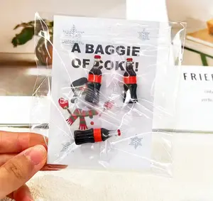 Set of 3 resin gifts: ornament, pocket hug, prank pouch (cola design); funny novelty gag gift for friends; party favor