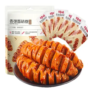 Spicy Snacks Latiao,135g/4.76oz Handmade Spicy Gluten Chinese Classic Cereal Protein SnacksIndividually Packaged