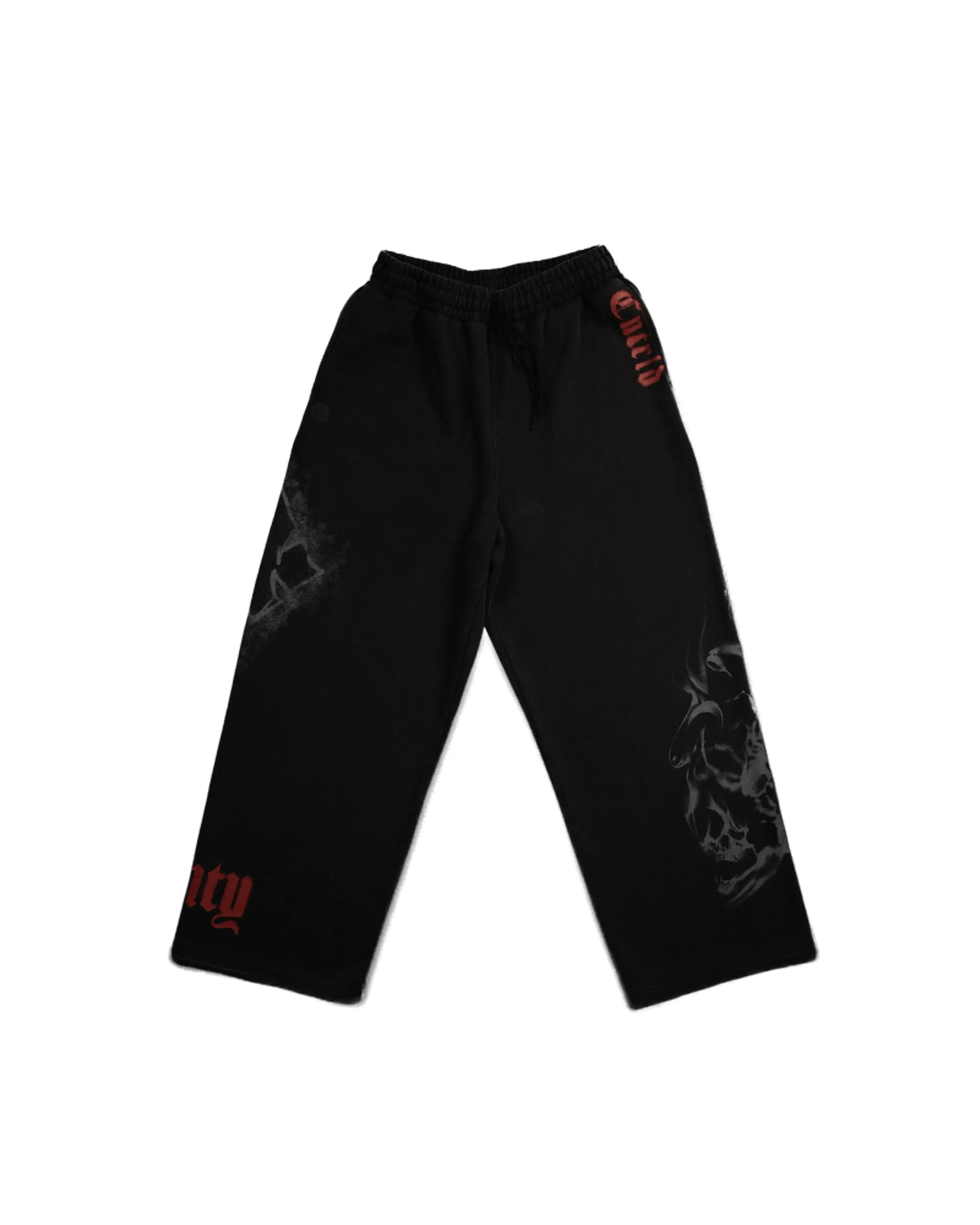 Blood Red Wide Leg Sweats